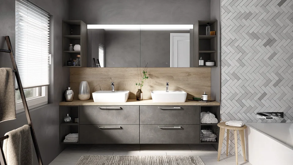RIVA 839 - Beton terra šedý, imitace