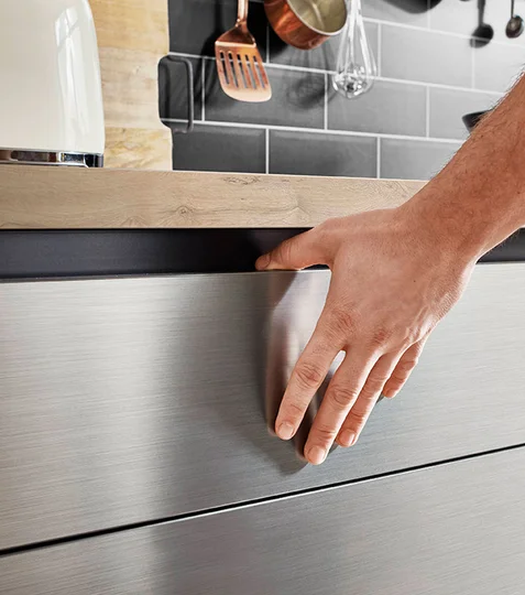 INOX 216, Decor staal geborsteld (#3)