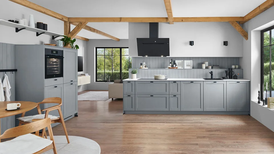FRAME 614 - Struttura del legno blu pietra