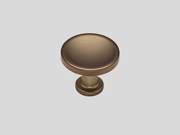 831 - Metal knob, Bronze metallic colour, Matt
