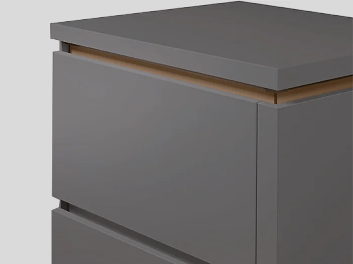 012 - Recessed Handle (LINE N), Bronze metallic colour, Matt