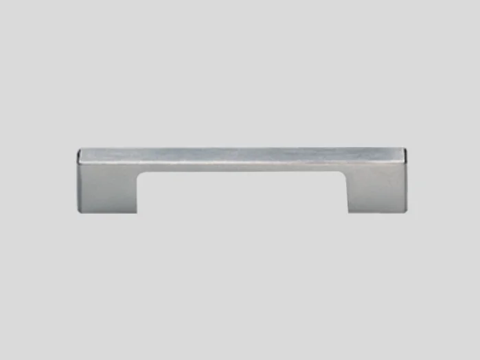 186 - Metal handle, Stainless steel finish, Matt