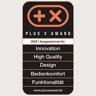 Unsere nBox ist Plus X Award Gewinner 2025.