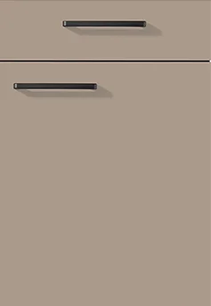 Macchiato front in matt look with clear lines - versatile in the kitchen, bathroom and living area.