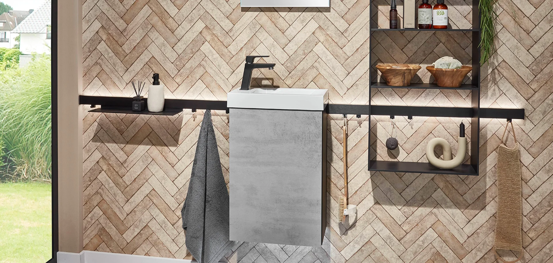 Façade 892, Décor béton gris