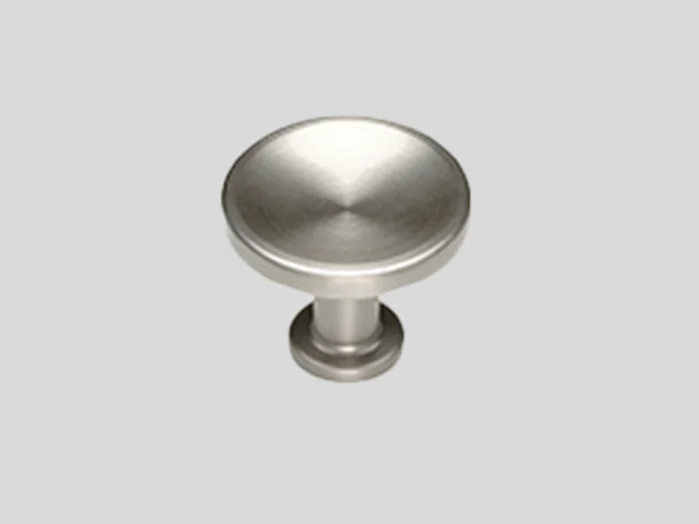 241 - Metal knob, Stainless steel finish, Matt
