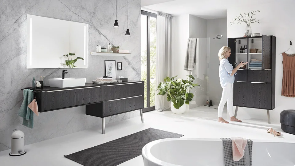 STRUCTURA 403 - Finitura rovere Nero