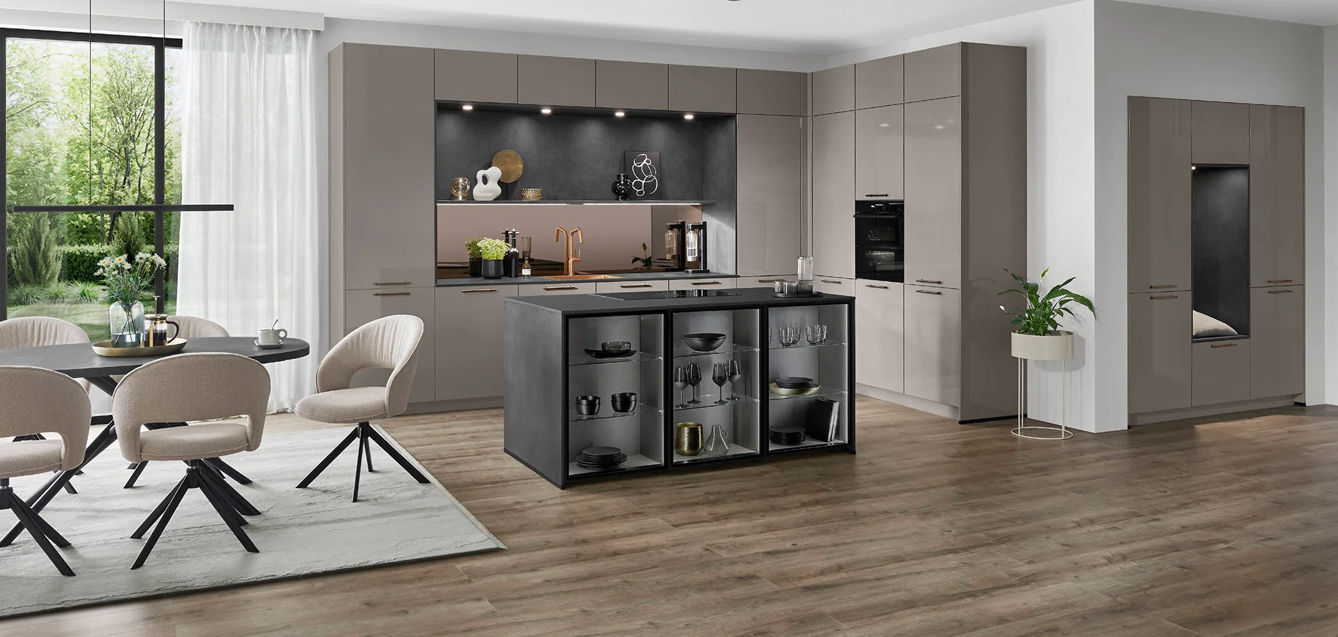Anta 513, Laccato, grigio tortora lucido