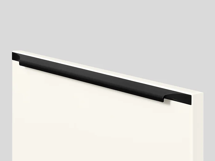 990 - Screw-on bar handle, Black, Matt