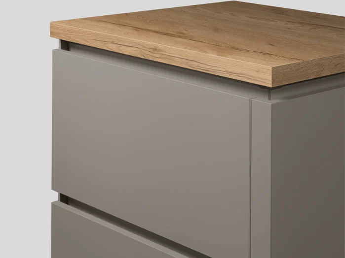 025 - Recessed Handle (LINE N), Taupe grey, Matt