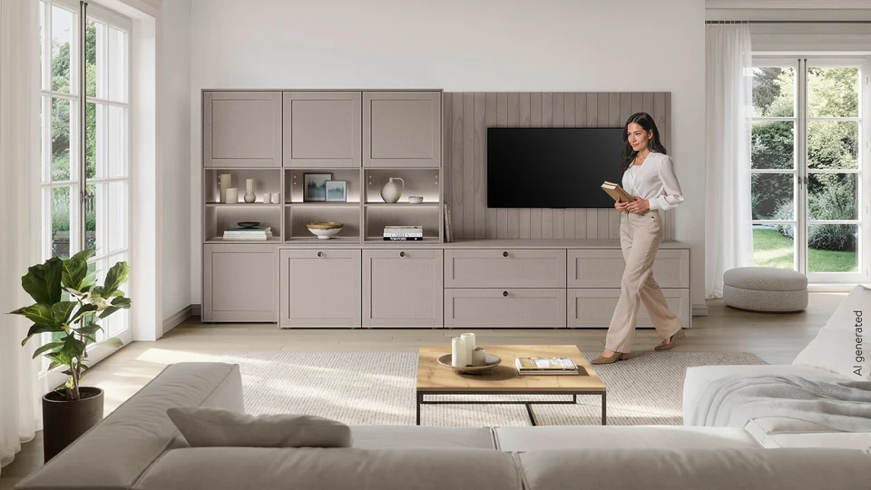 FRAME 619 - Laminato laccato, texture legno Macchiato