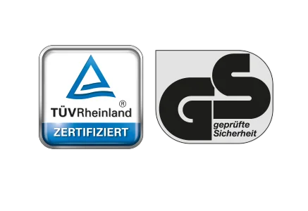 [Translate to pl:] Geprüfte Sicherheit TüV Rheinlad