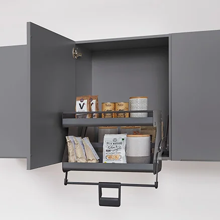 Le système intelligent iMove permet d'accéder facilement au contenu des éléments hauts. Un espace de rangement intelligent avec vue d'ensemble et confort.