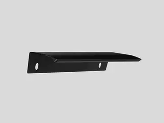 Schwarzer Griffprofil Metall (hinterschraubt)