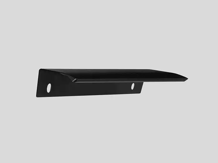 316 - Handle profile metal (screws placed behind element), Black, Matt