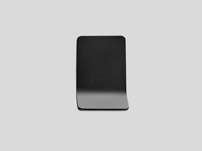 219 - Metal handle, Black, Matt