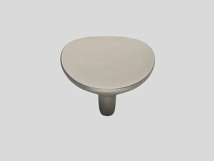 841 - Metal knob, Stainless steel finish, Matt