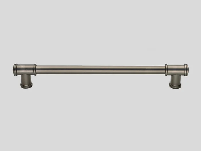 738 - Metal handle, Stainless steel finish / Black glazed, Matt
