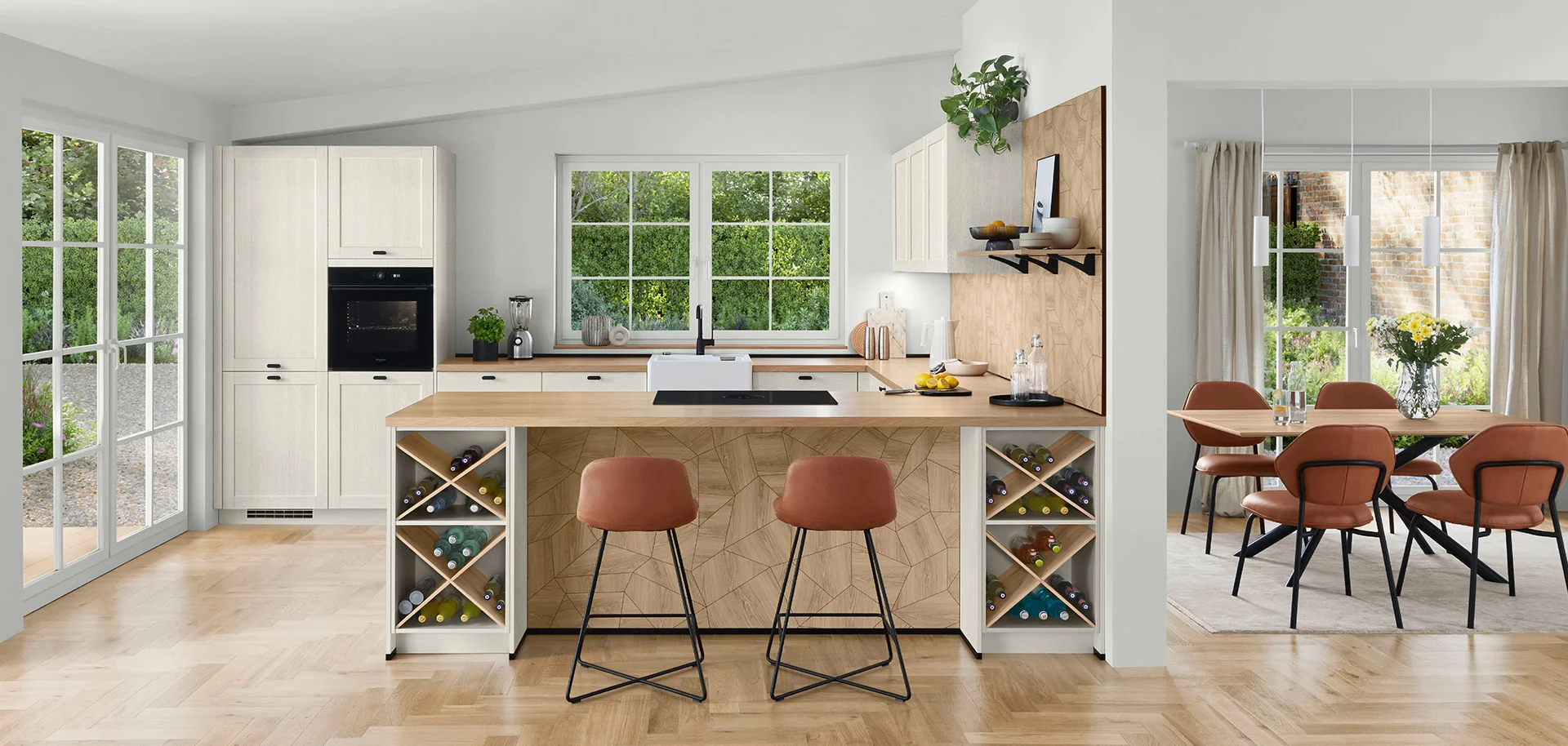 Anta 613, Struttura in legno bianco