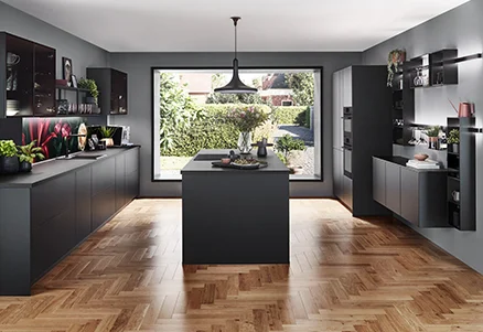 Unsere neue Novalux 519 Front in Seidengrau Hochglanz.