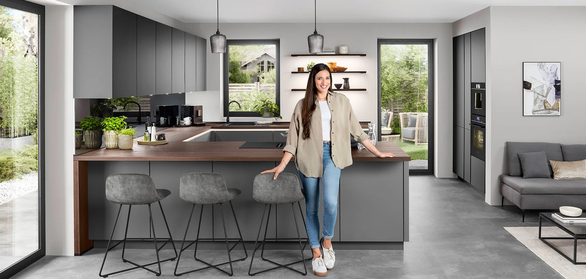 Façade 491, Gris ardoise mat premium