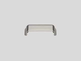  Maniglia 055, Maniglia a conchiglia avvitabile, Color acciaio inox Opaco 