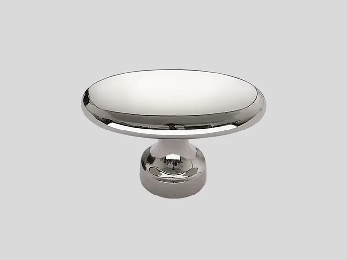 842 - Metal knob, Brilliant chrome, Gloss