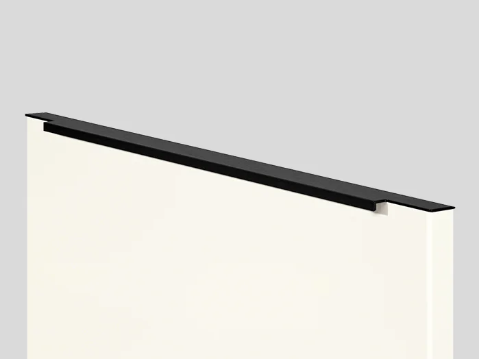 870 - Bar handle, Black, in door width, Matt