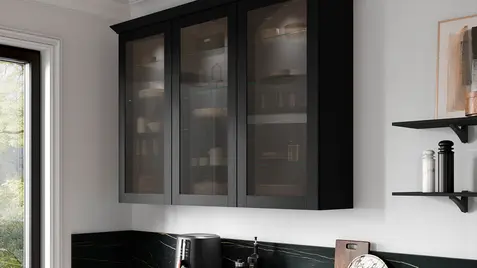 FRAME 649, Foglio laccato, struttura legno nero (#5)