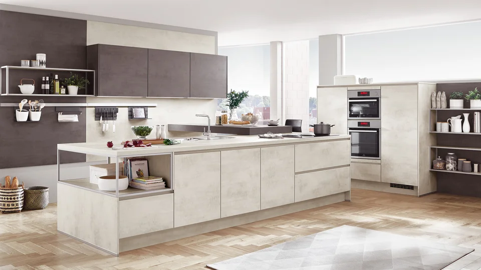 RIVA 891 - Décor béton blanc