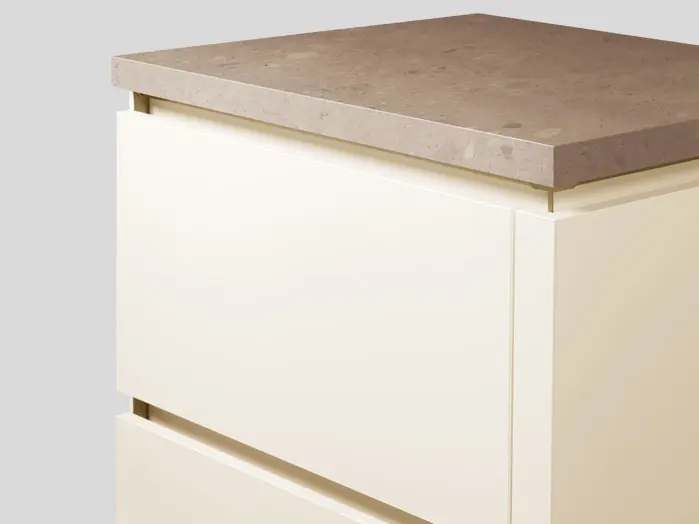 005 - Recessed Handle (LINE N), Ivory, Matt