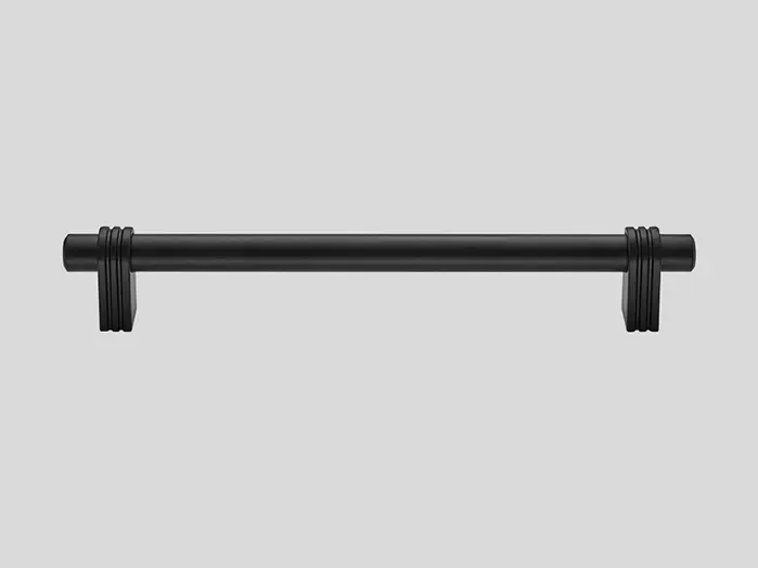 848 - Metal handle, Black, Matt