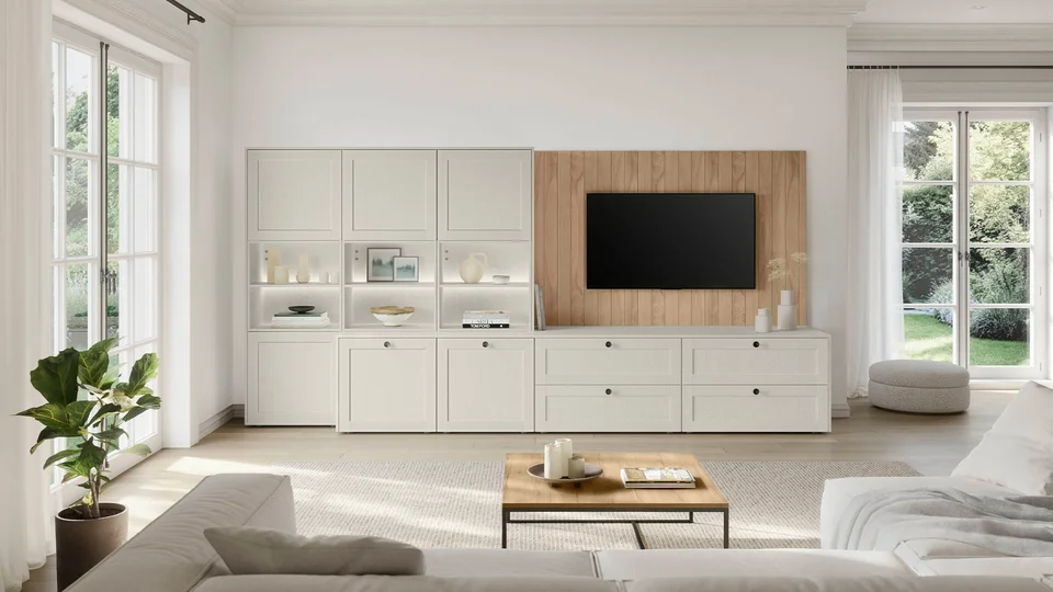 FRAME 613 - Struttura in legno bianco